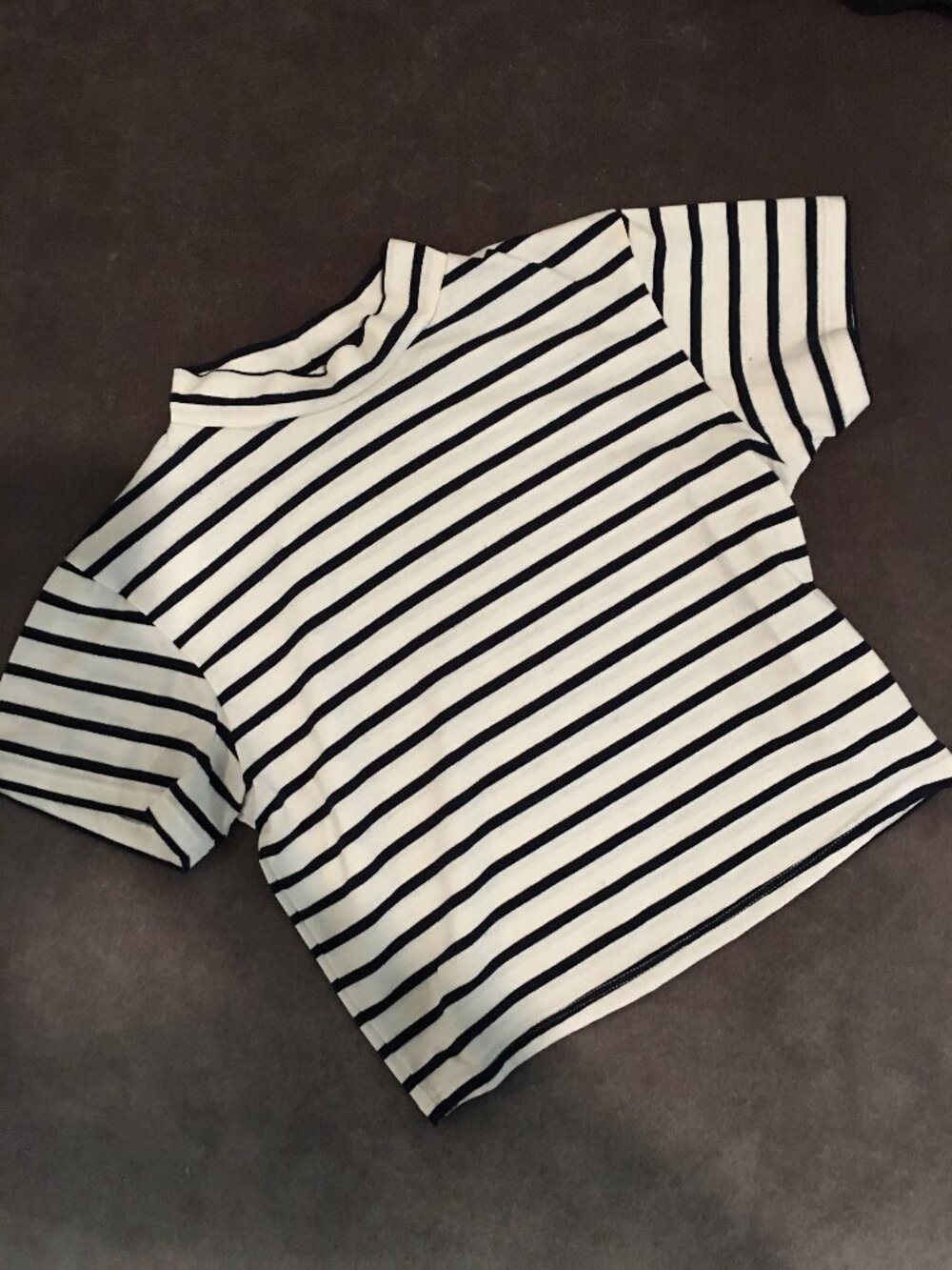 Striped Cropped T-shirt S